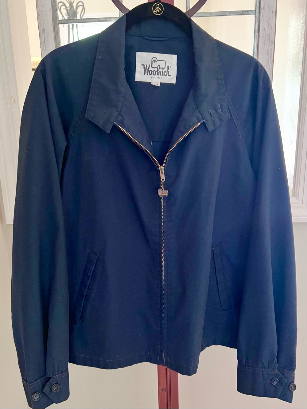 Woolrich 1960's Men's Navy Harrington Golf Style Jacket (M) Vintage Size 40 EUC